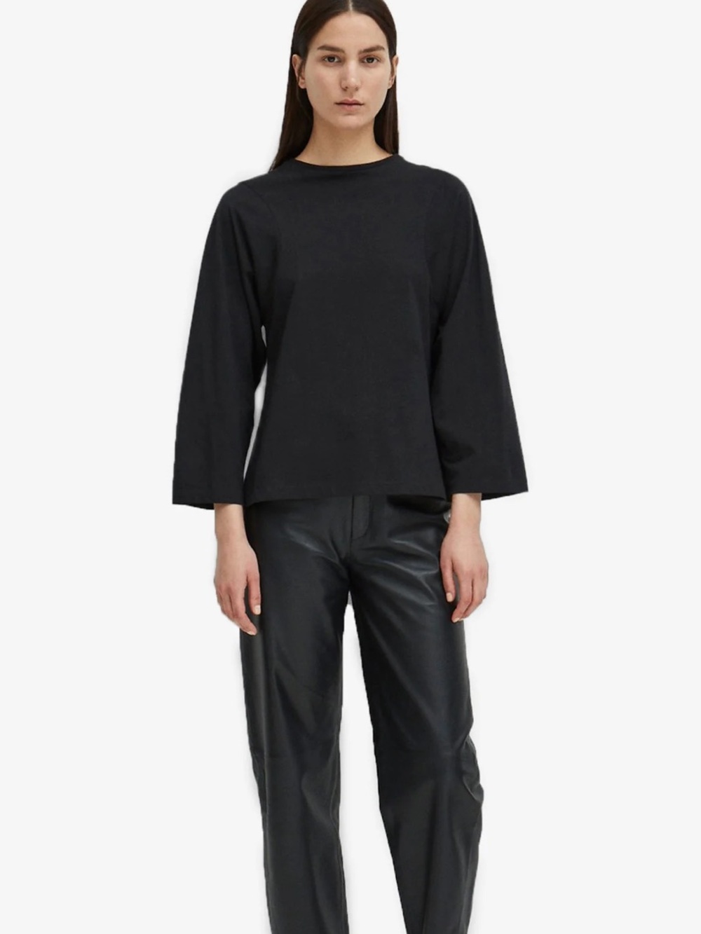 Toteme Black Long Sleeve Tee